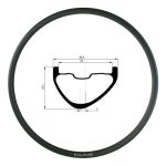 Duke Aro de carbono FURY JACK UD MAT, 32mm interior