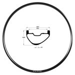Duke Aro de carbono LUCKY JACK 3K, 25.6mm interior