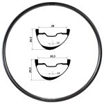 Duke Aro de carbono LUCKY JACK HD SLS4, 30.5mm interior
