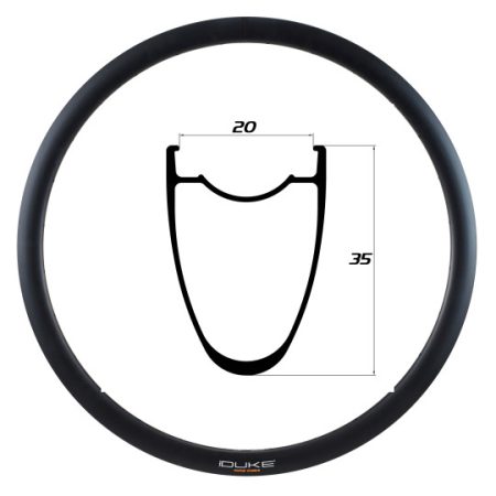 Duke Aro ROAD RUNNER 35 (Frenado en disco), 20mm interior, 700c,