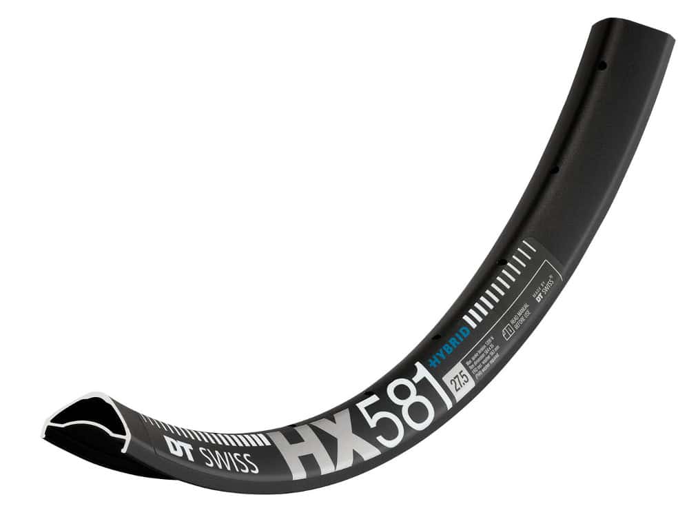 DT Swiss - Aro - HX 581 Hybrid, 35mm interior, 27.5'', 28h, negro