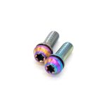77Designz Tornillo de titanio para calipers Ti M6x18 T25 con arandela (x1) - Imagen 3