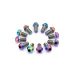 77Designz Tornillos de titanio para disco de freno (x12 M5x10) - Imagen 3