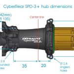Extralite Maza trasera CyberRear SPD 3+ 24h 12x142mm - Imagen 9