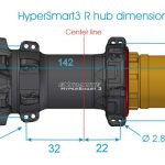 Extralite Maza posterior HyperSmart 3+ eje pasante 142mm - Imagen 2