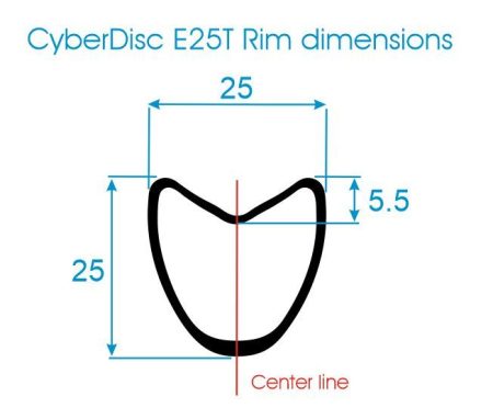 Extralite Juego de ruedas Cyberdisc E25T 24h
