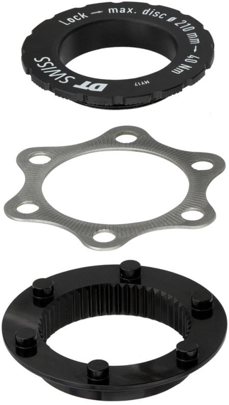 DT Swiss - adaptador de disco de freno - MTB (centerlock a 6-bolt) HWZXXX00S1232S