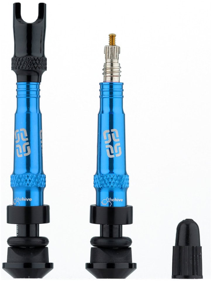 E*thirteen - Válvula - Tubeless - 2 piezas 17-27 mm azul
