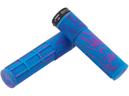 DMR - Grips - Brendog Deathgrip Flangeless - Gruesas - Suaves - Azul manchado