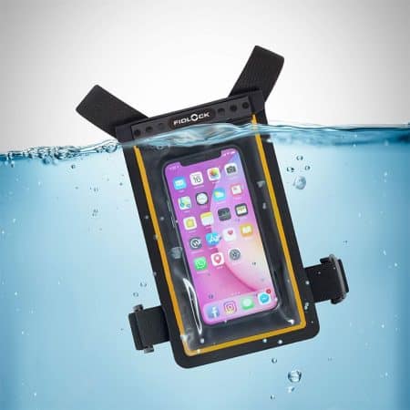 Fidlock - Pechera - porta celular HERMETIC autosellante, Negro - D-61100B-F0000(BTB)