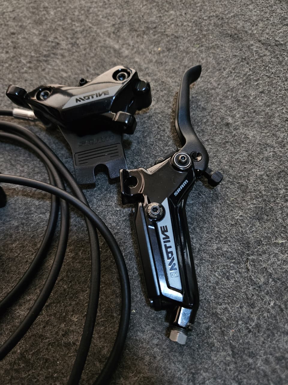 Sram - Juego de frenos - Motive Silver Stealth, caliper de 4 pistones -MKP -Desmontado, nunca usado - Imagen 5