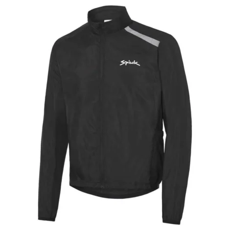 Spiuk - Chaqueta - cortaviento Anatomic, Negro, Talla XL