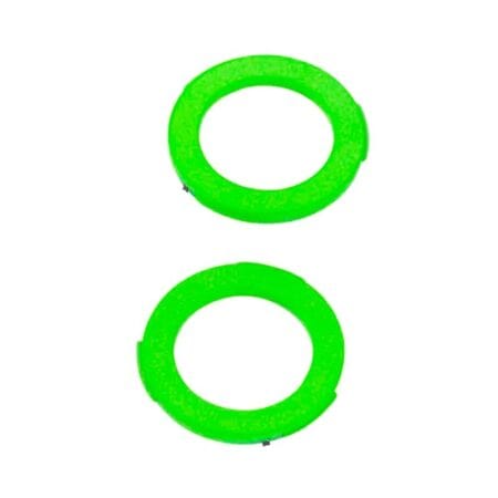 Anillos de caliper de color verde menta para frenos de 2 pistones.